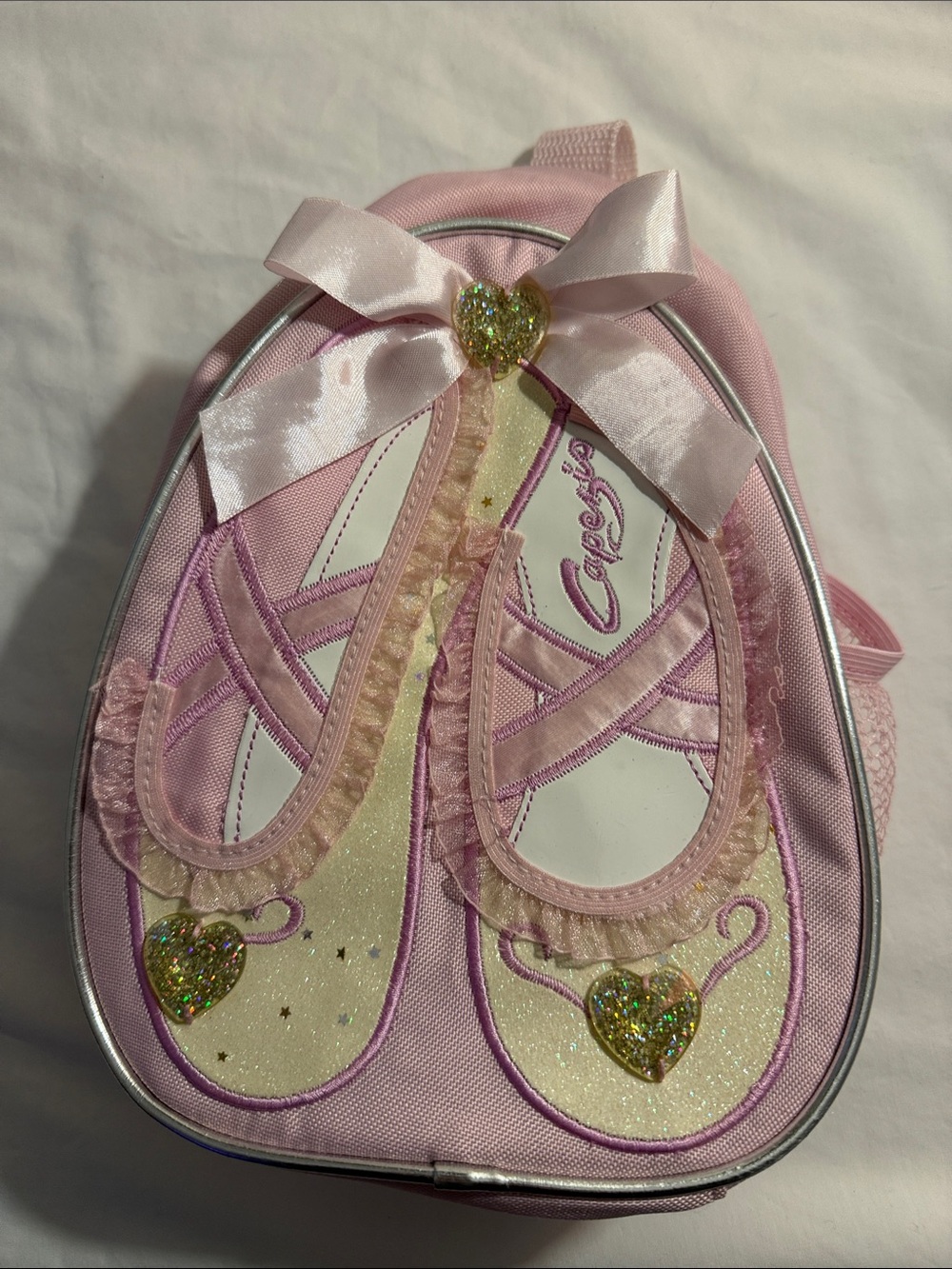 Kids Pink Glitter Ballet Shoes Backpack - Capezio